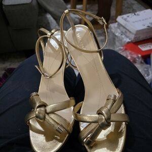 Kate Spade Metallic Gold Heels